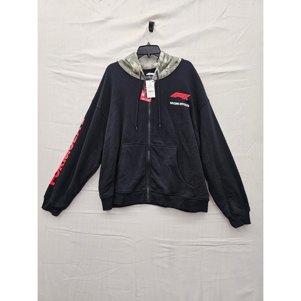 Formula 1 F1 Racing Division Zip Up Hoodie Black Camo XXL J002421FRMO0601 NEW